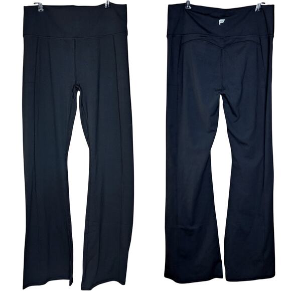 Fabletics NEW XL Oasis High-waisted kick flare yoga pants black super soft - Picture 2 of 5
